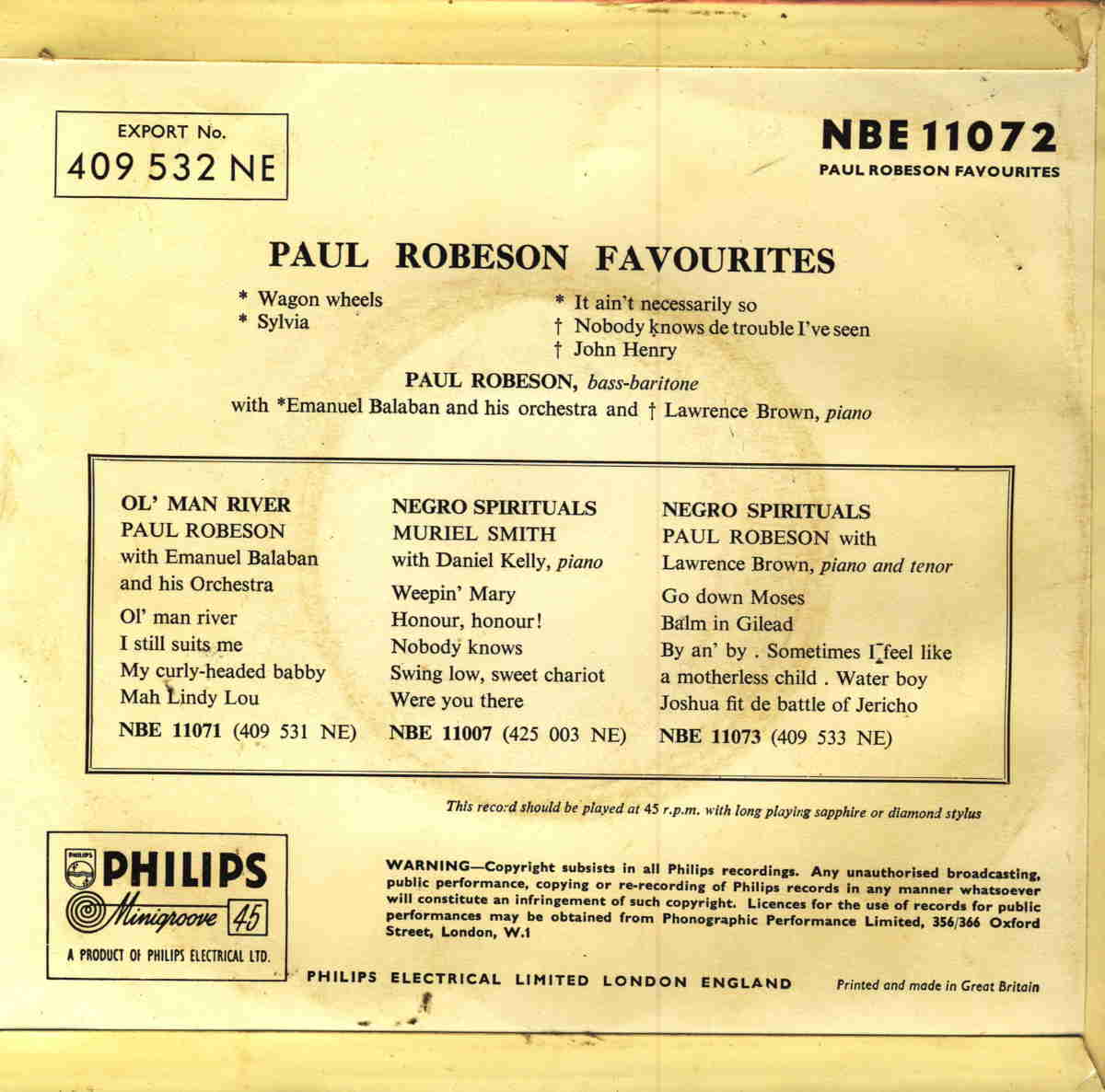 Philips NBE 11072 (Eng) - Rückseite