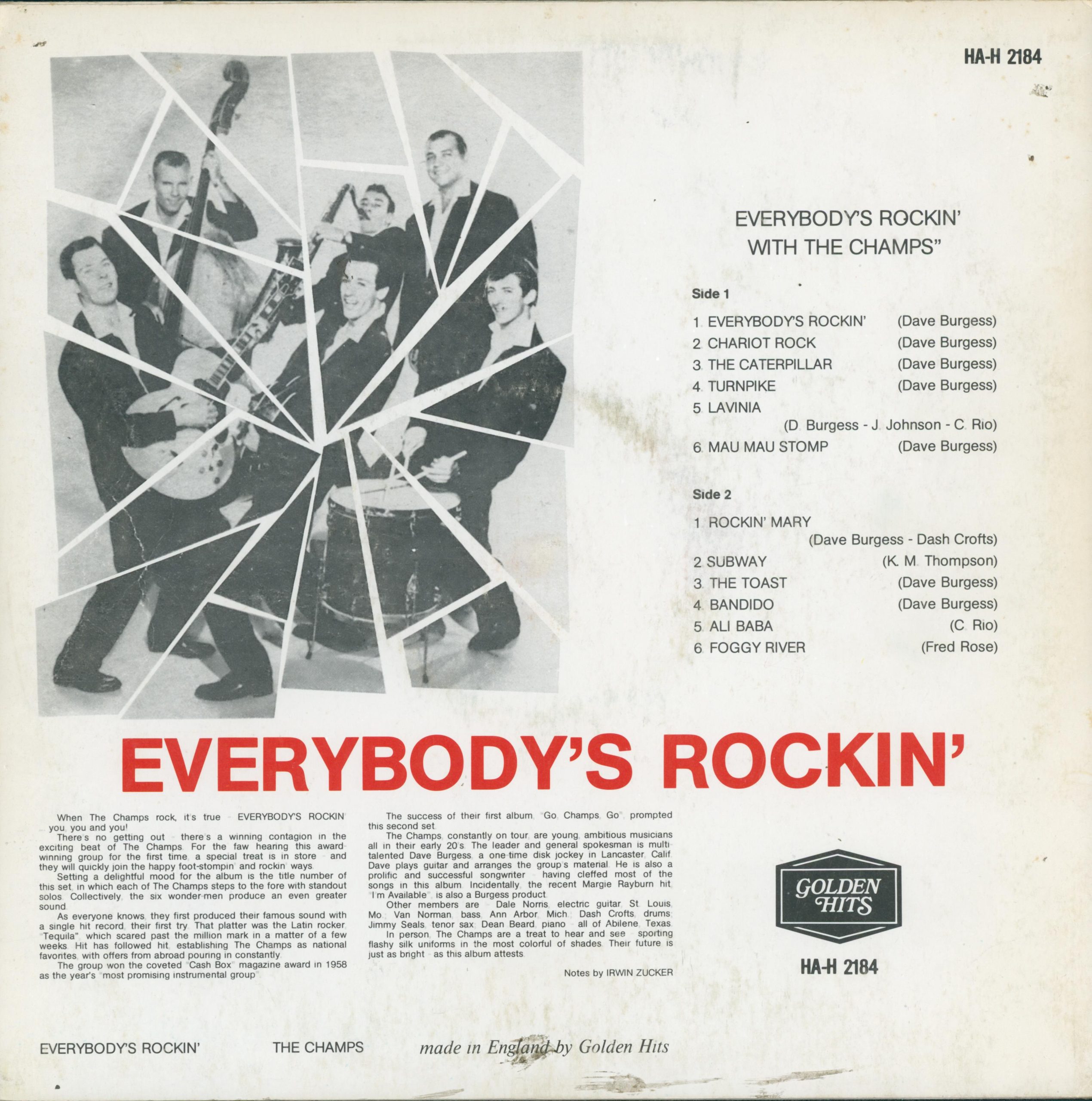 Everybody's Rockin' Rückseite