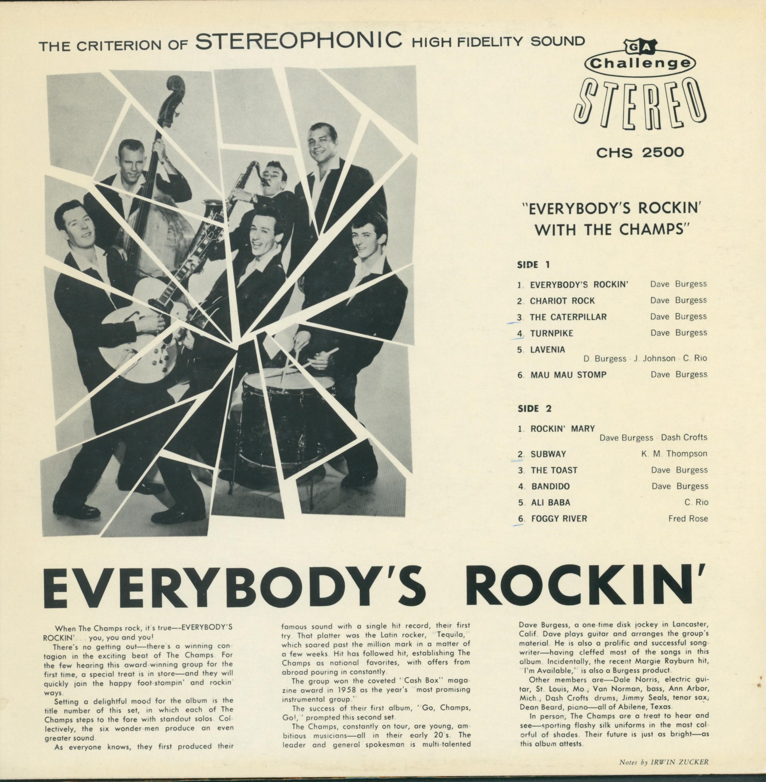 Everybody's Rockin' Rückseite