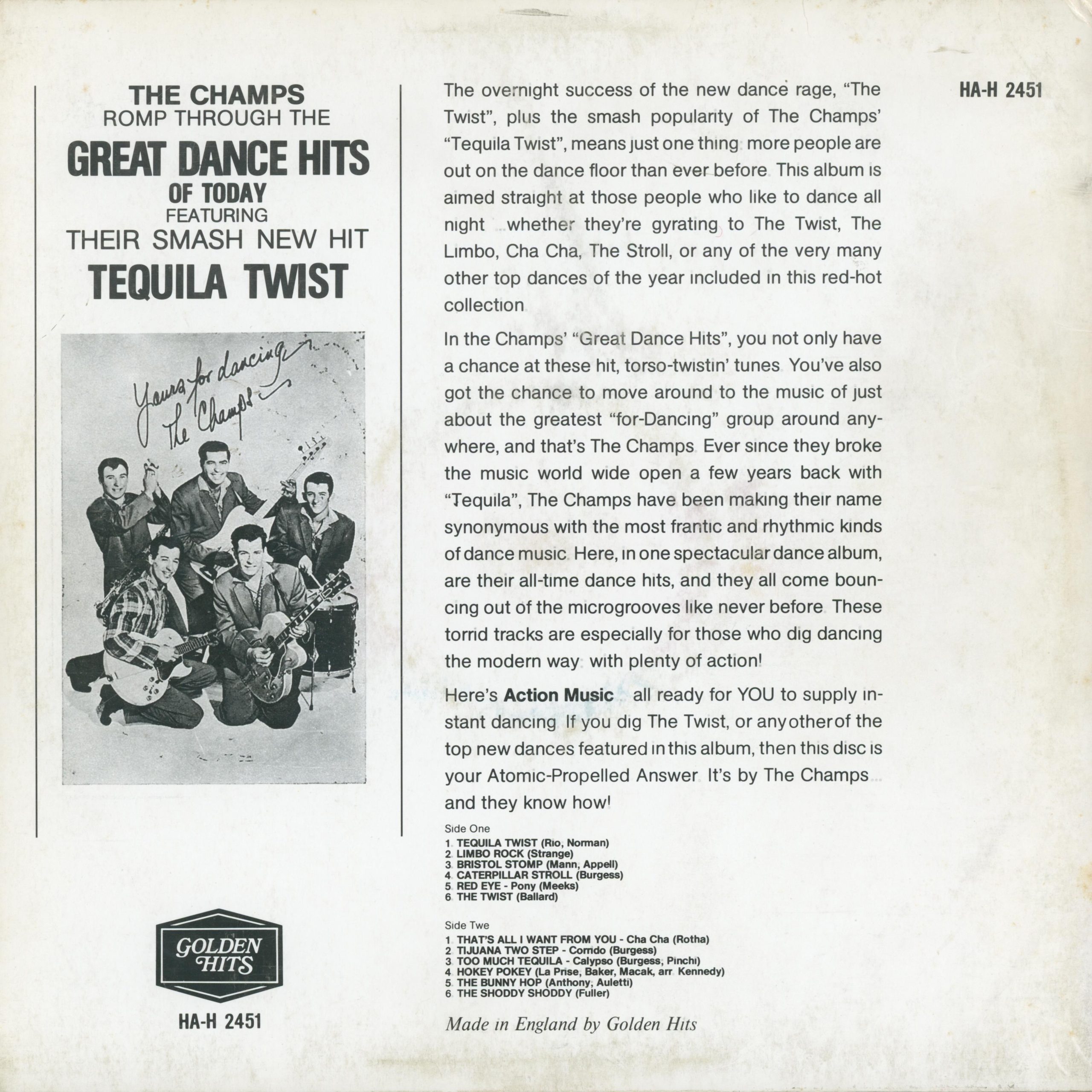 Great Dance Hits Rückseite