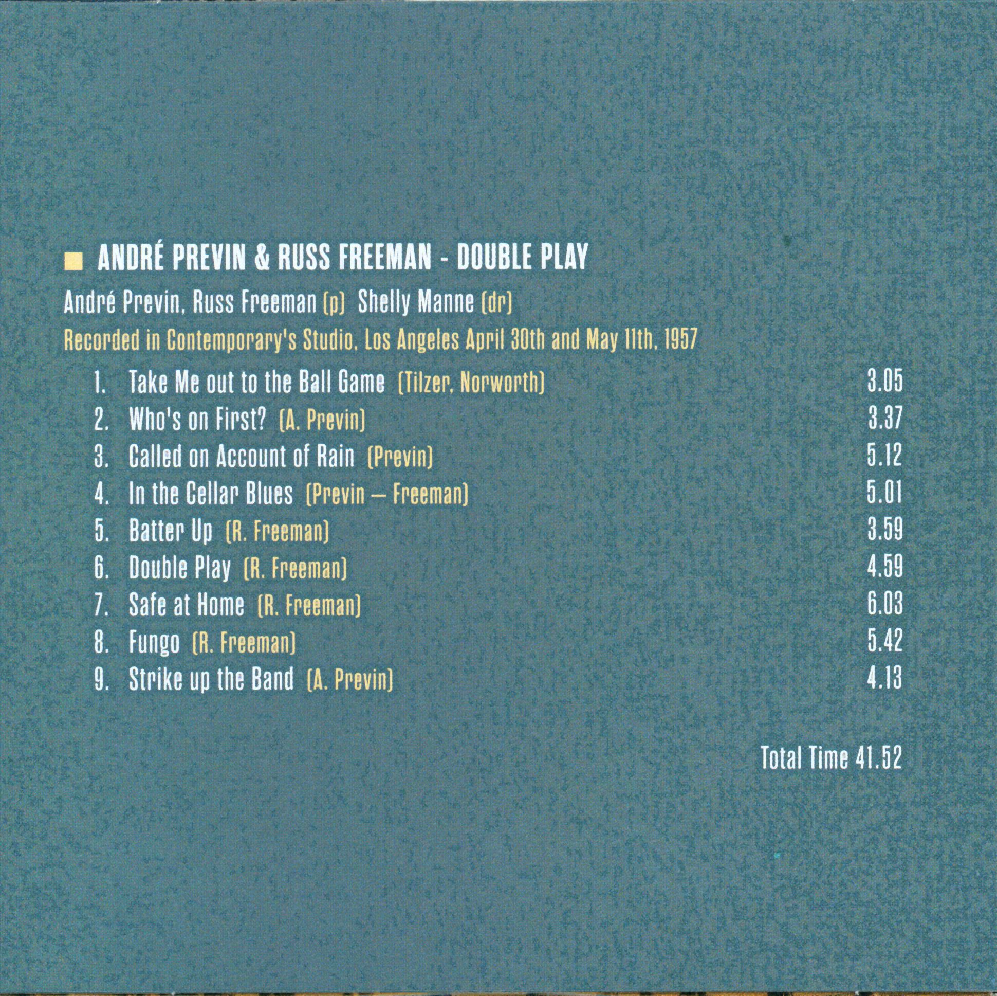 10 CD Box West Coast Jazz Vol. 2 CD 5 Rückseite