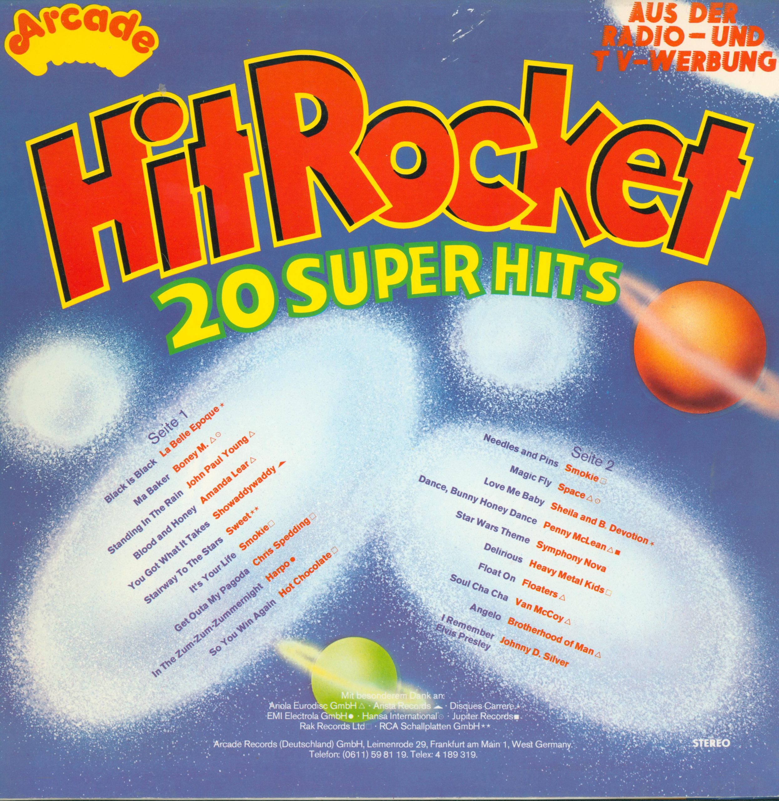 Arcade Hit Rocket 20 Super Hits Rückseite