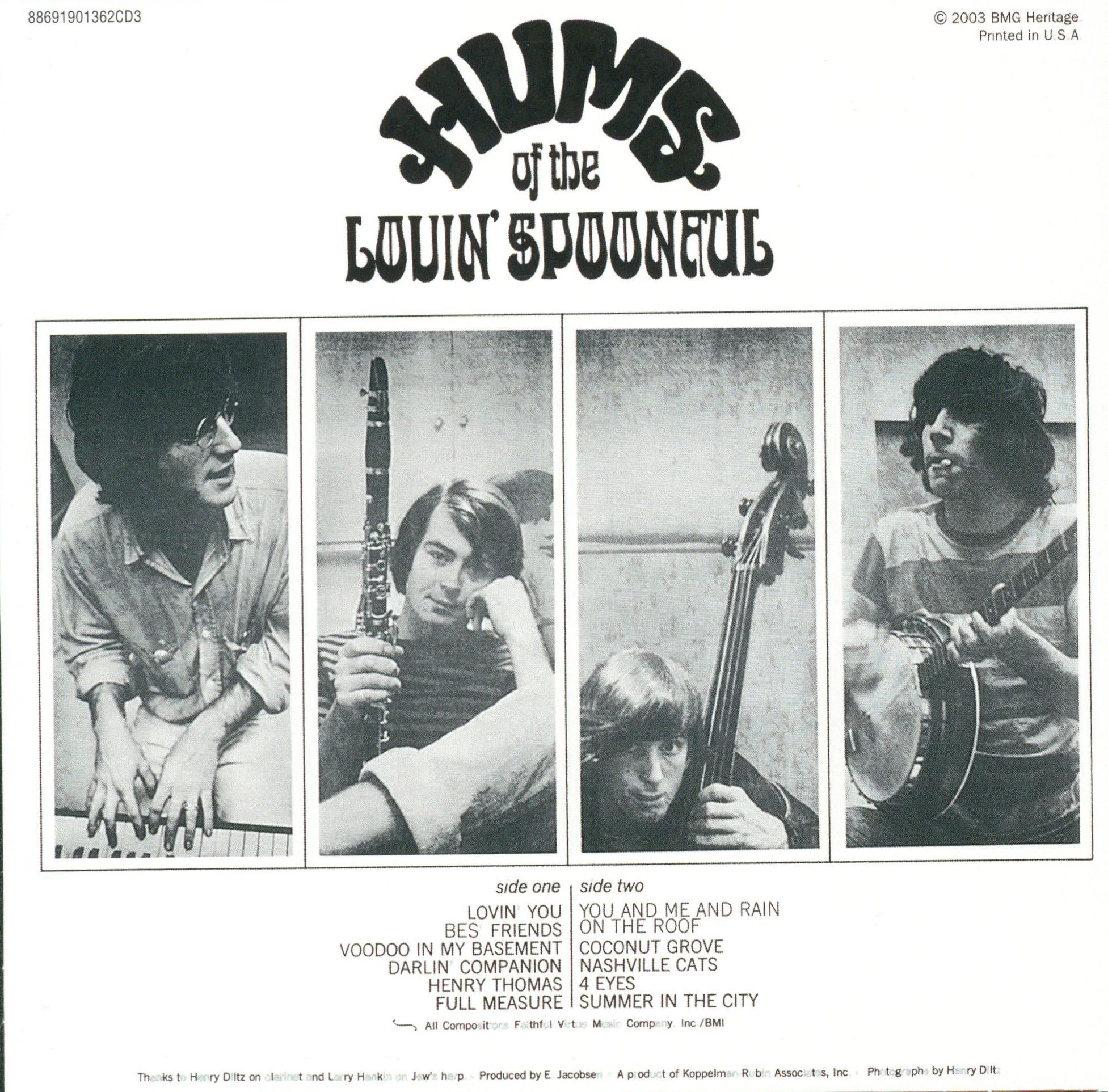 The Lovin Spoonful - Hums Of The Lovin' Spoonful Rückseite
