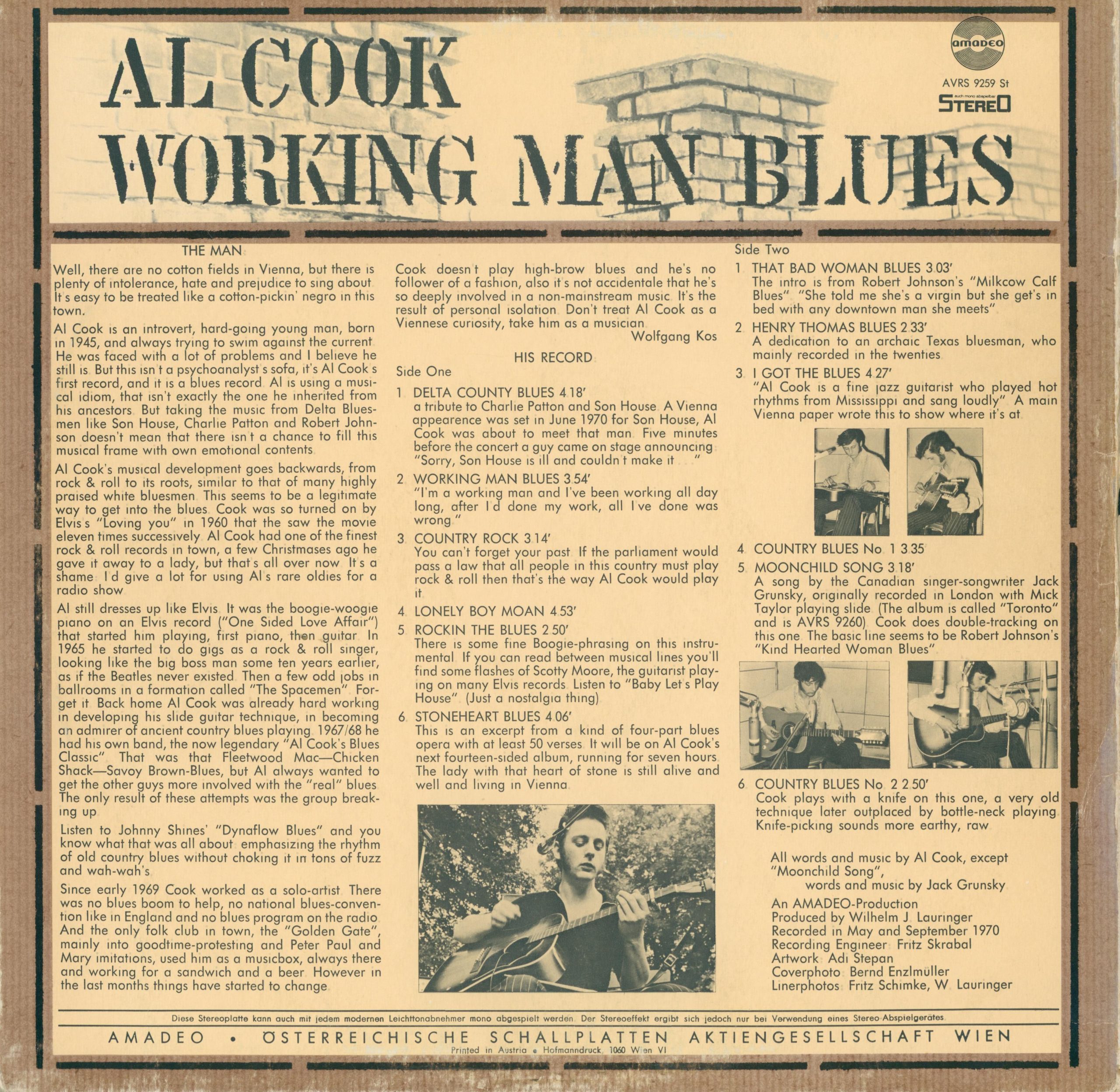 Working Man Blues Rückseite
