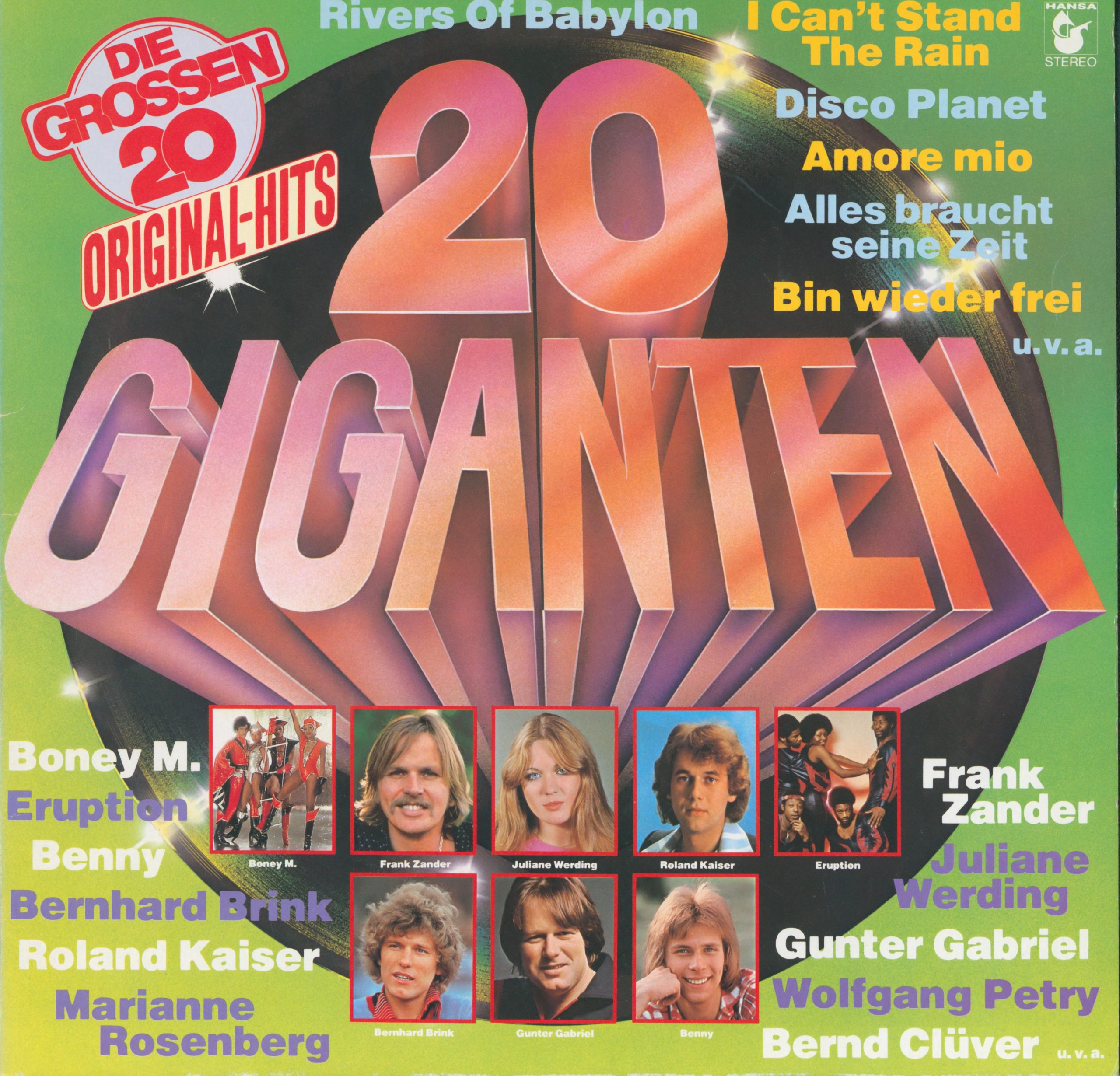 20 Giganten - 20 Original-Hits Vorderseite